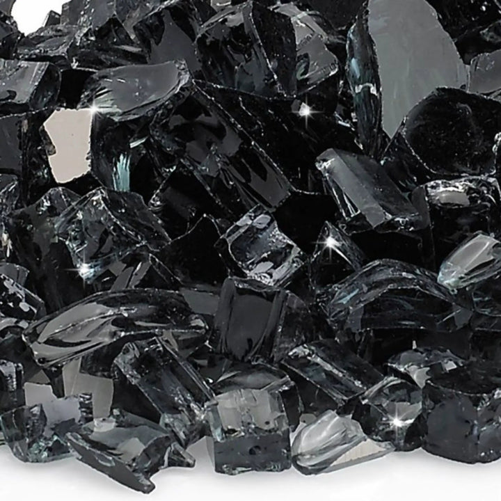 1/2" Black Reflective Fire Glass by American Fire Products