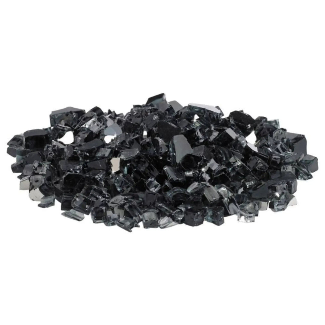 1/2" Black Reflective Fire Glass by American Fire Products