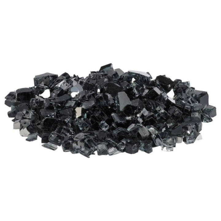 1/2" Black Reflective Fire Glass by American Fire Products