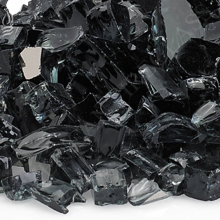 1/2" Black Fire Glass by American Fire Products
