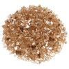 American Fire Products 1/4-inch champagne reflective fire glass—featuring soft golden tones and high-shine mirror accents that bring a luxurious, luminous warmth to both modern and classic fire features.