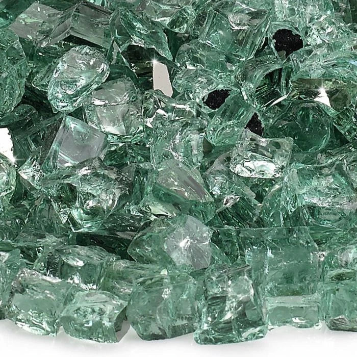 1/2" Evergreen Reflective Fire Glass by American Fire Products