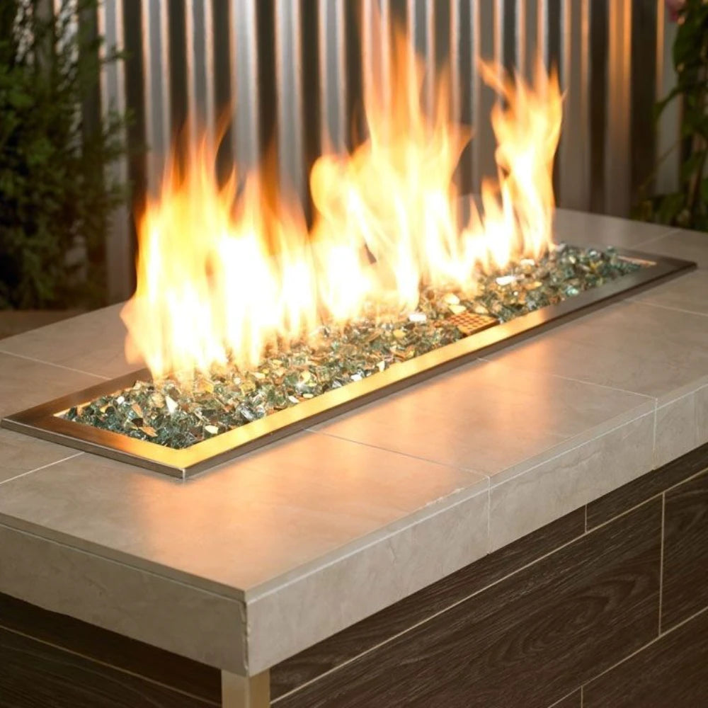 1/2" Evergreen Reflective Fire Glass by American Fire Products