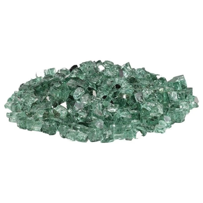 1/2" Evergreen Reflective Fire Glass by American Fire Products
