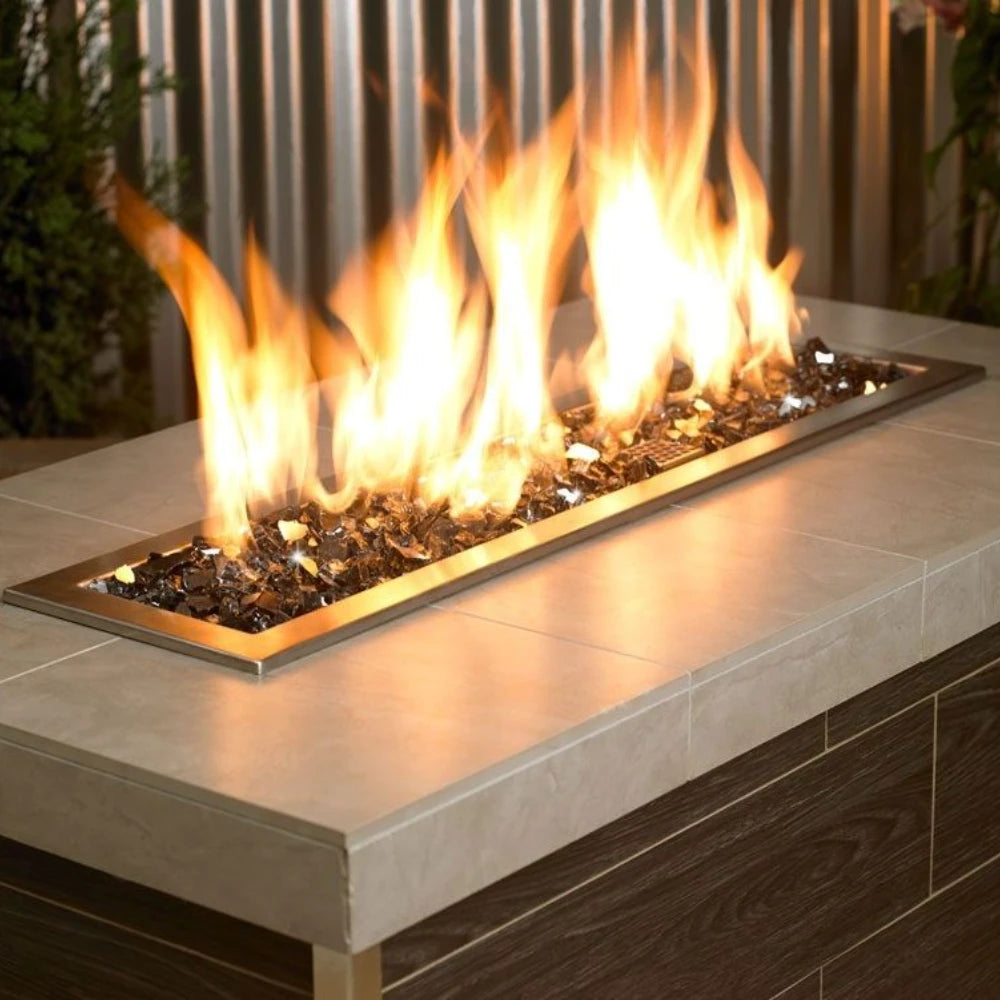 1/2" Gray Reflective Fire Glass by American Fire Products