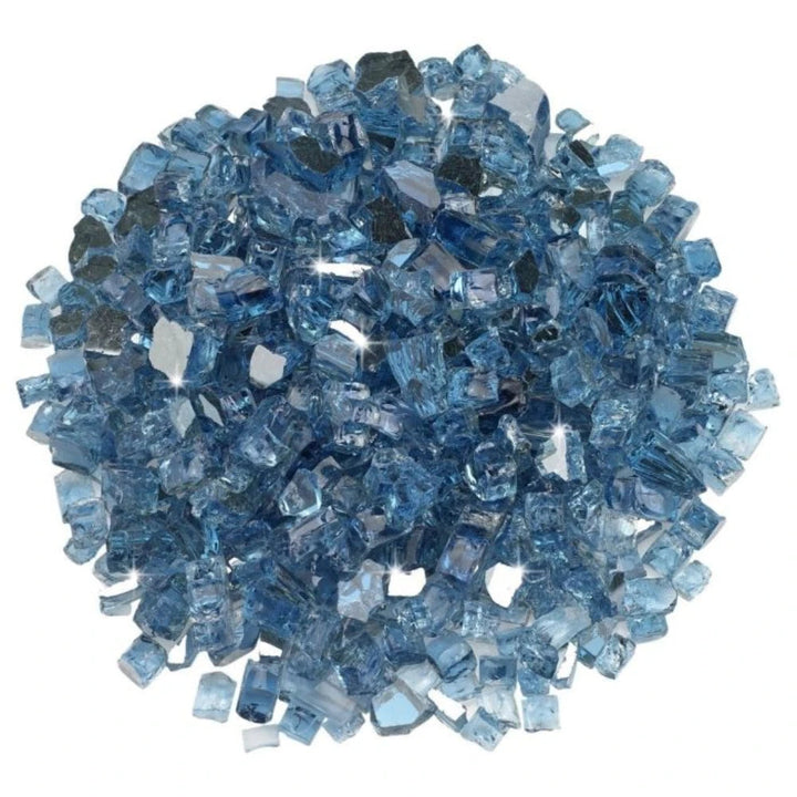1/2" Pacific Blue Reflective Fire Glass by American Fire Products