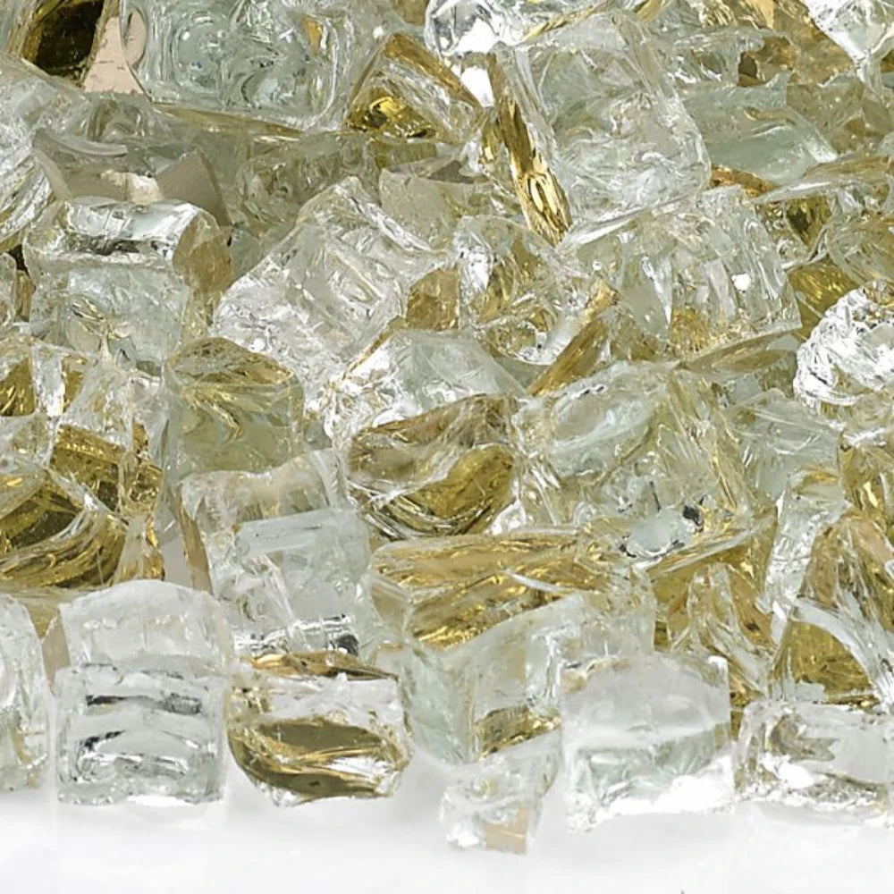 1/2" Gold Reflective Fire Glass by American Fire Products