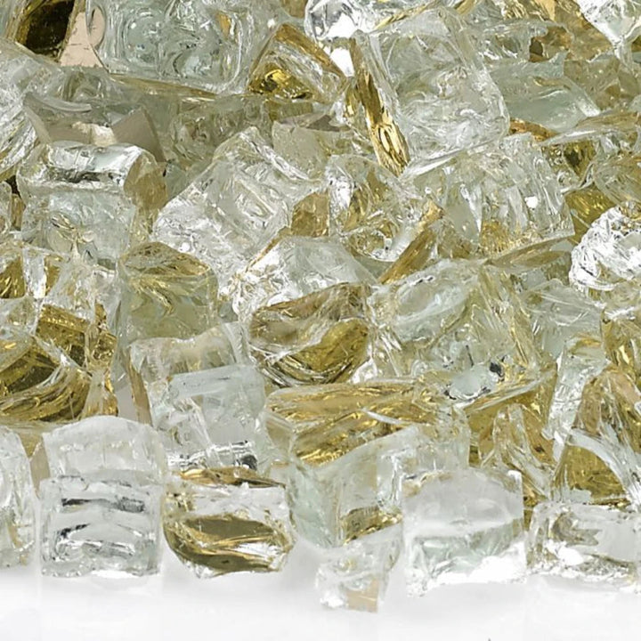 1/2" Gold Reflective Fire Glass by American Fire Products
