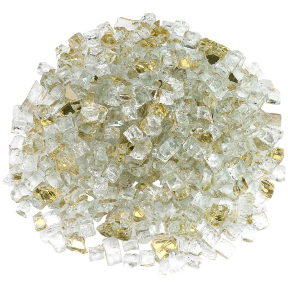 1/2" Gold Reflective Fire Glass by American Fire Products