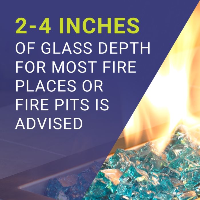 1/2" Clear Fire Glass by American Fire Products