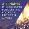 1/2" Cobalt Reflective Fire Glass by American Fire Products