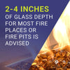 1/2" Copper Fire Glass by American Fire Products