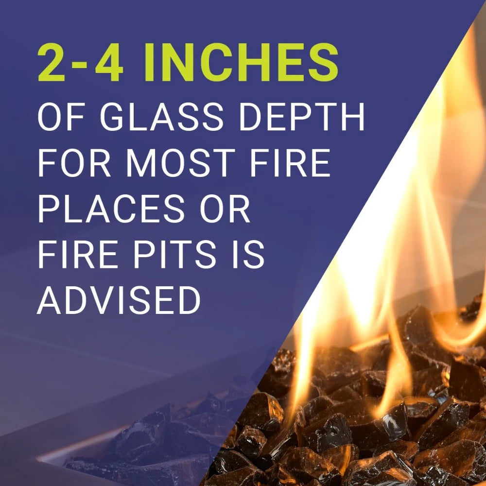 1/2" Gray Reflective Fire Glass by American Fire Products