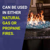 1/2" Azuria Reflective Fire Glass by American Fire Products