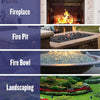 1/2" Azuria Reflective Fire Glass by American Fire Products