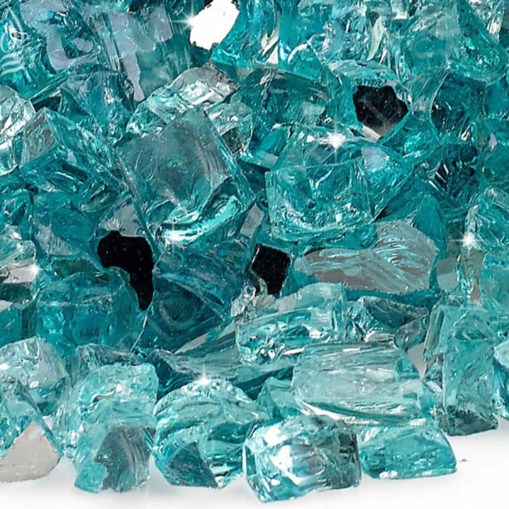 1/2" Azuria Reflective Fire Glass by American Fire Products
