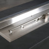 72" x 28" Rectangle Beton Concrete (GFRC) Gas Fire Pit with Hidden Propane Tank - Graphite by Starfire Designs