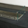 72" x 28" Rectangle Beton Concrete (GFRC) Gas Fire Pit - Graphite by Starfire Designs