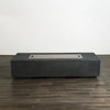 72" x 28" Rectangle Beton Concrete (GFRC) Gas Fire Pit - Graphite by Starfire Designs