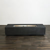 72" x 28" Rectangle Beton Concrete (GFRC) Gas Fire Pit - Graphite by Starfire Designs