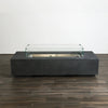 72" x 28" Rectangle Beton Concrete (GFRC) Gas Fire Pit - Graphite by Starfire Designs