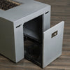 72" x 28" Rectangle Beton Concrete (GFRC) Gas Fire Pit with Hidden Propane Tank - Natural Gray by Starfire Designs
