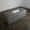 72" x 28" Rectangle Beton Concrete (GFRC) Gas Fire Pit with Hidden Propane Tank - Natural Gray by Starfire Designs