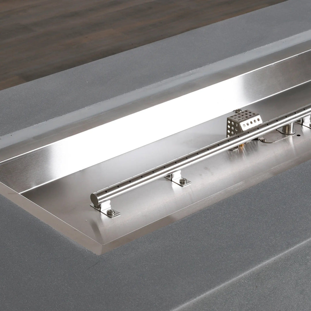 72" x 28" Rectangle Beton Concrete (GFRC) Gas Fire Pit Natural Gas - Natural Gray by Starfire Designs