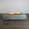 72" x 28" Rectangle Beton Concrete (GFRC) Gas Fire Pit Natural Gas - Natural Gray by Starfire Designs