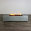 72" x 28" Rectangle Beton Concrete (GFRC) Gas Fire Pit by Starfire Designs