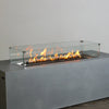 Linear Beton Glass Wind Guard by Starfire Designs