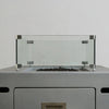 Linear Beton Glass Wind Guard by Starfire Designs