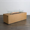 72" x 28" Rectangle Beton Concrete (GFRC) Gas Fire Pit with Hidden Propane Tank - Sand by Starfire Designs