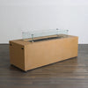 72" x 28" Rectangle Beton Concrete (GFRC) Gas Fire Pit with Hidden Propane Tank - Sand by Starfire Designs