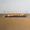 72" x 28" Rectangle Beton Concrete (GFRC) Gas Fire Pit with Hidden Propane Tank - Sand by Starfire Designs