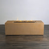 72" x 28" Rectangle Beton Concrete (GFRC) Gas Fire Pit with Hidden Propane Tank by Starfire Designs