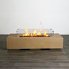 72" x 28" Rectangle Beton Concrete (GFRC) Gas Fire Pit - Sand by Starfire Designs