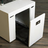 72" x 28" Rectangle Beton Concrete (GFRC) Gas Fire Pit with Hidden Propane Tank - White by Starfire Designs
