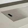 72" x 28" Rectangle Beton Concrete (GFRC) Gas Fire Pit with Hidden Propane Tank - White by Starfire Designs