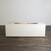72" x 28" Rectangle Beton Concrete (GFRC) Gas Fire Pit with Hidden Propane Tank - White by Starfire Designs