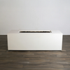 72" x 28" Rectangle Beton Concrete (GFRC) Gas Fire Pit with Hidden Propane Tank - White by Starfire Designs