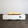 72" x 28" Rectangle Beton Concrete (GFRC) Gas Fire Pit by Starfire Designs