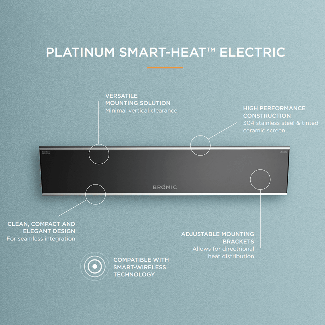 Platinum 3400W Smart-Heat Electric Heater by Bromic Heating