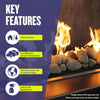 Natural Lite Stone Cobble - Set of 12 by American Fire Products