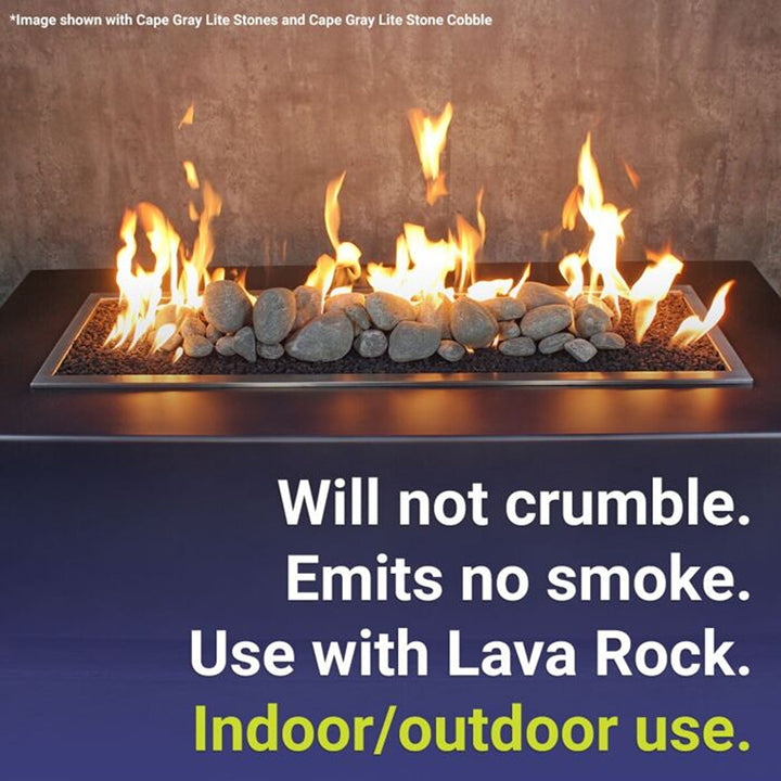 Natural Lite Stone Cobble - Set of 12 by American Fire Products