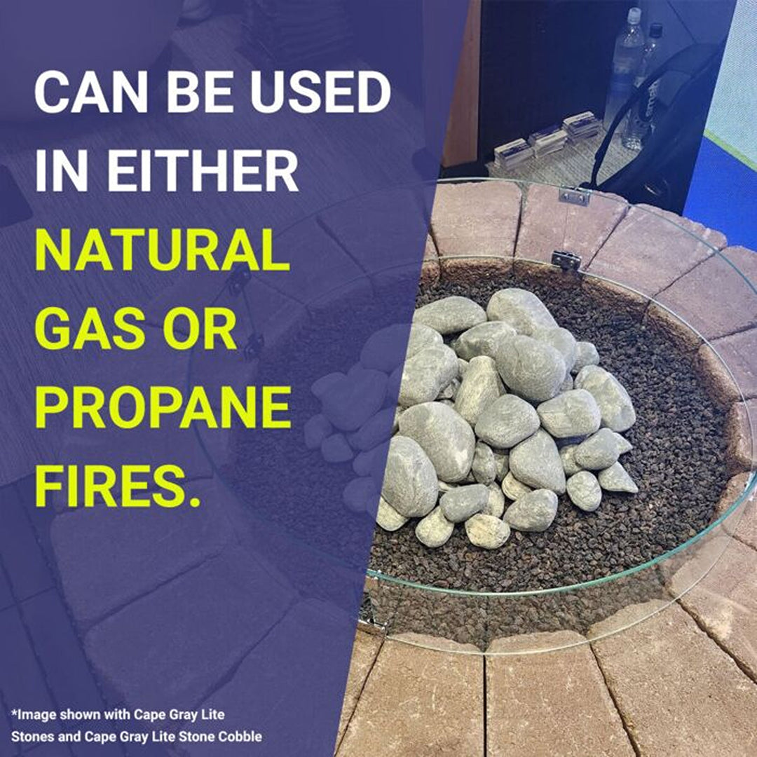 Natural Lite Stone Cobble - Set of 12 by American Fire Products