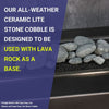 Natural Lite Stone Cobble - Set of 12 by American Fire Products