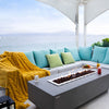 60" x 27" Rectangle Granville Concrete Fire Table by Elementi