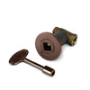 Starfire Designs Decorative Gas Key Valve Kit in Antique Brass finish, designed for precise control of outdoor fire pits and modern gas fire bowls-1/2"