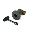 Starfire Designs Decorative Gas Key Valve Kit in Flat Black finish, ideal for controlling gas flow in modern outdoor fire pits and luxury patio fire tables-1/2"